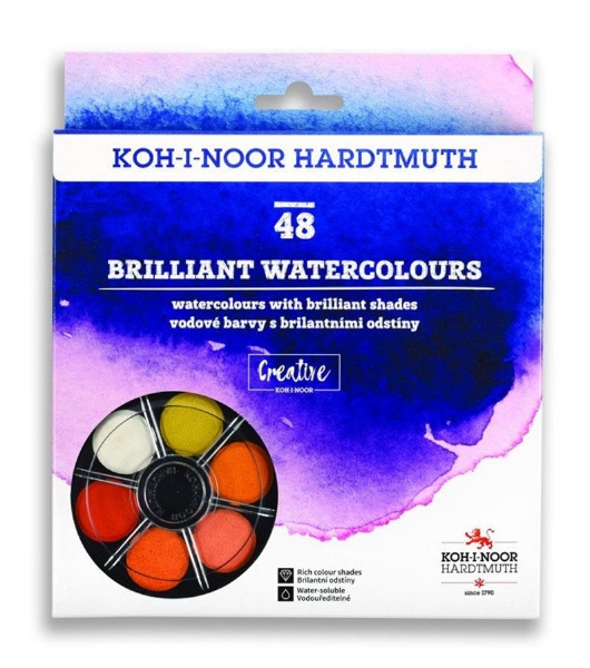 Picture of Kohinoor Hardtmuth Brilliant Watercolours 48 Shades