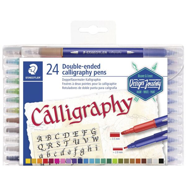 Picture of Staedtler Calligraphy Dual Tip Pen - Set of 24