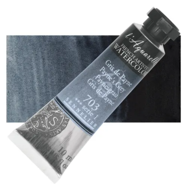 Picture of Sennelier l'Aquarelle Watercolor Series-1 10ml Payne's Grey (703)