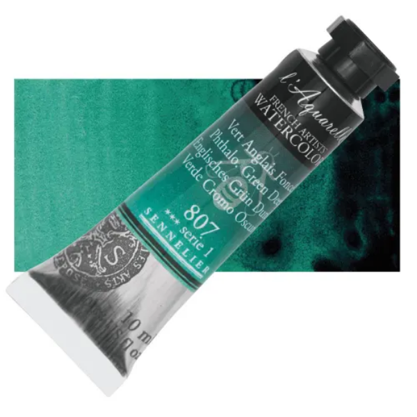 Picture of Sennelier l'Aquarelle Watercolor Series-1 10ml Phtalo Green Deep (807)