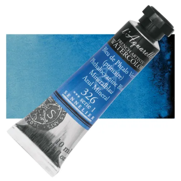 Picture of Sennelier l'Aquarelle Watercolor Series-1 10ml Phthalo Blue (326)