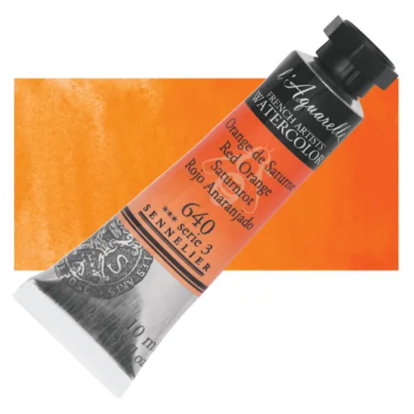 Picture of Sennelier l'Aquarelle Watercolor Series-3 10ml Red Orange (640)
