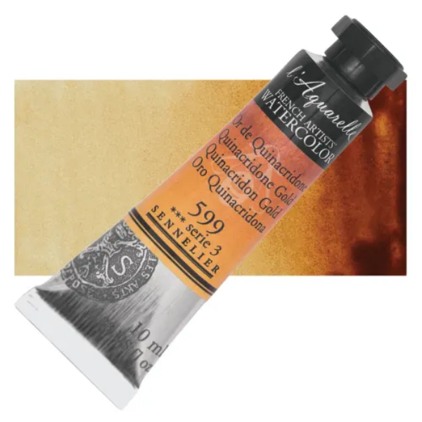 Picture of Sennelier l'Aquarelle Watercolor Series-3 10ml Quinacridone Gold (599)