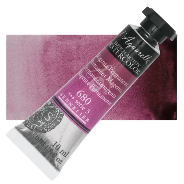 Picture of Sennelier l'Aquarelle Watercolor Series-3 10ml Permanent Magenta (680)