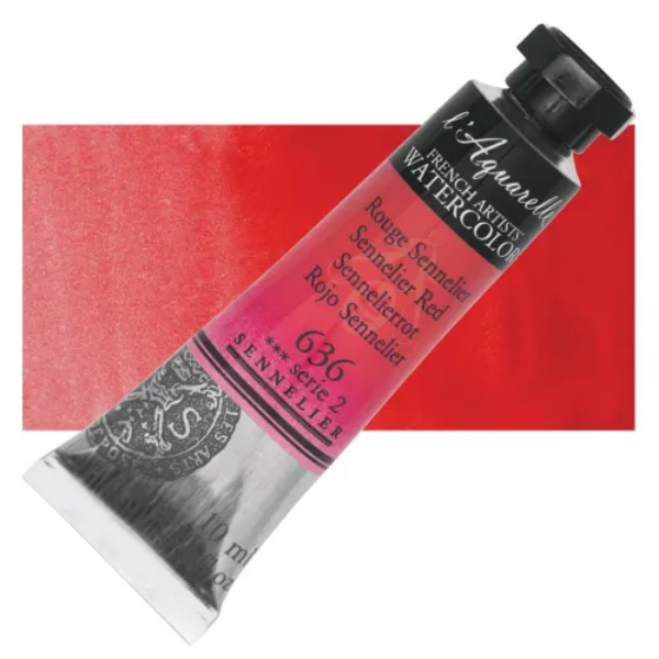 Picture of Sennelier l'Aquarelle Watercolor Series-2 10ml Sennelier Red (636)