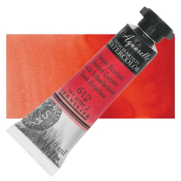 Picture of Sennelier l'Aquarelle Watercolor Series-2 10ml Scarlet Laquer (612)