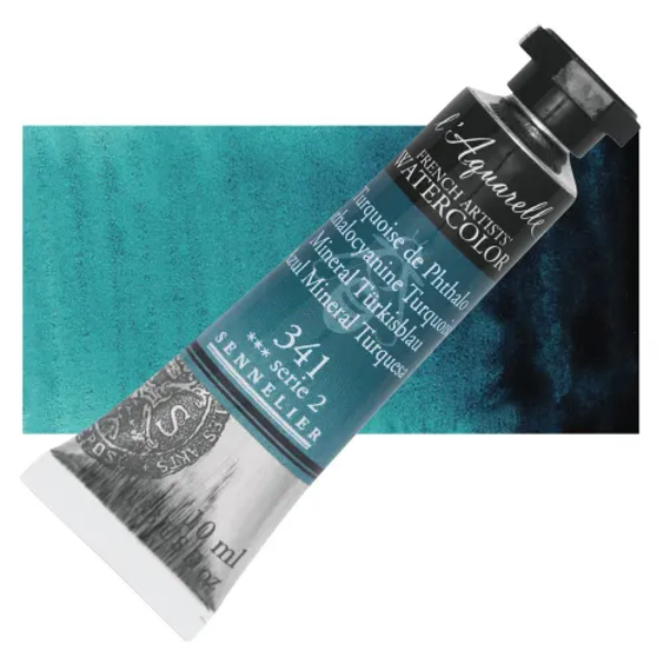 Picture of Sennelier l'Aquarelle Watercolor Series-2 10ml Phthalocyanine Turquoise (341)