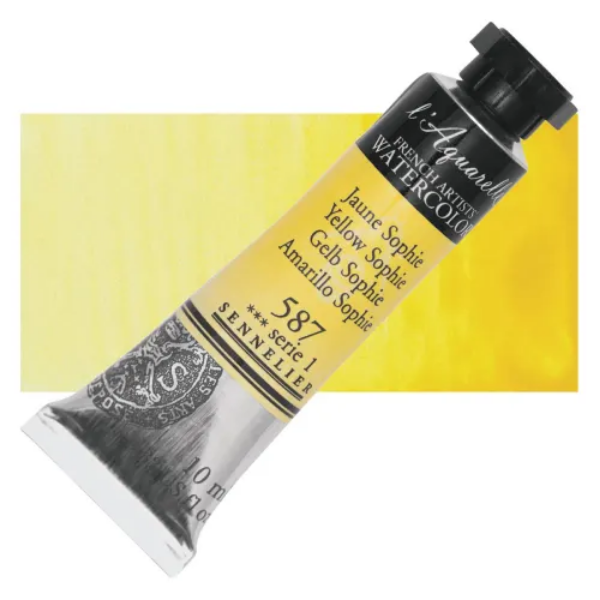 Picture of Sennelier l'Aquarelle Watercolor Series-1 10ml Yellow Sophie (587)