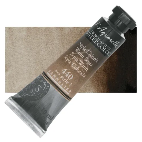 Picture of Sennelier l'Aquarelle Watercolor Series-1 10ml Warm Sepia (440)