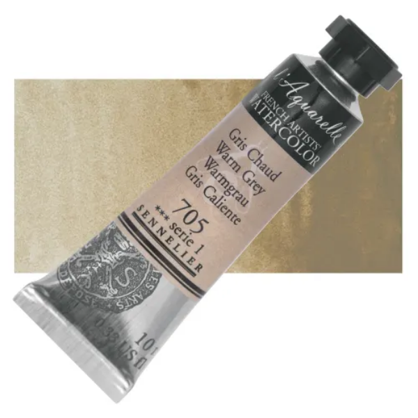 Picture of Sennelier l'Aquarelle Watercolor Series-1 10ml Warm Grey (705)