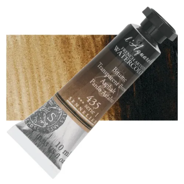 Picture of Sennelier l'Aquarelle Watercolor Series-1 10ml Transparent Brown (435)