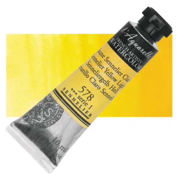 Picture of Sennelier l'Aquarelle Watercolor Series-1 10ml Sennelier Yellow Light (578)