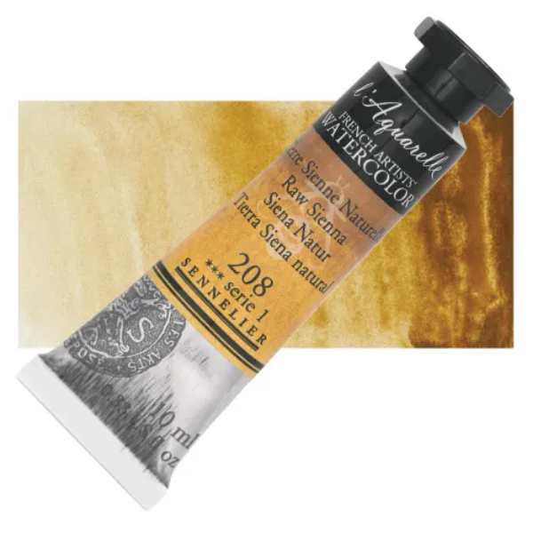 Picture of Sennelier l'Aquarelle Watercolor Series-1 10ml Raw Sienna (208)
