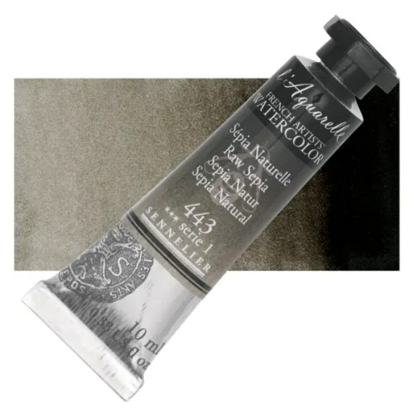 Picture of Sennelier l'Aquarelle Watercolor Series-1 10ml Raw Sepia (443)