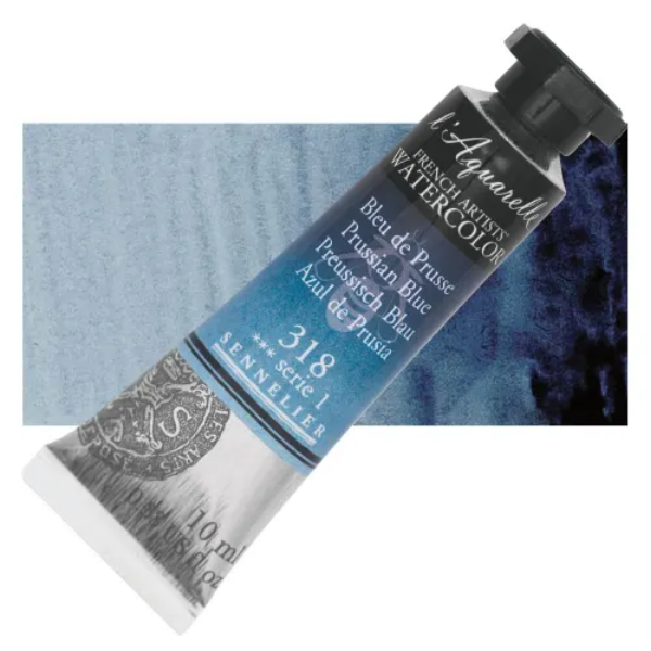 Picture of Sennelier l'Aquarelle Watercolor Series-1 10ml Prussian Blue (318)
