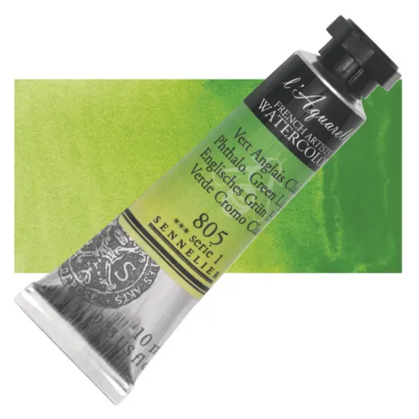 Picture of Sennelier l'Aquarelle Watercolor Series-1 10ml Phthalo Green Light (805)
