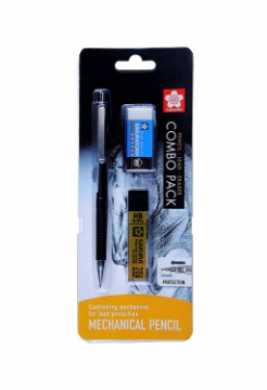 Picture of Sakura Mechanical Pencil 0.9mm Combo Pack - (Lead Refill And Foam Eraser)