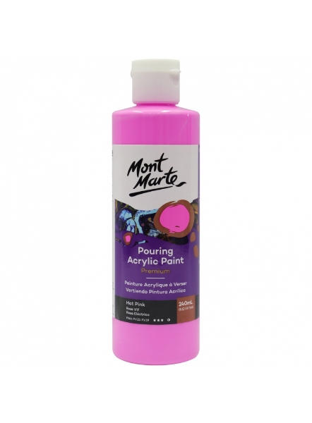 Picture of Mont Marte Pouring Acrylic Paint - Hot Pink (240ml)
