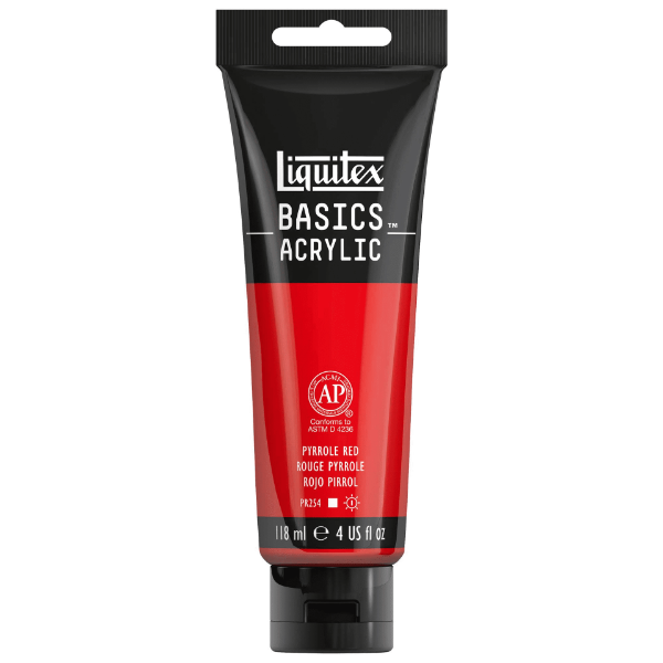 Picture of Liquitex Basics Acrylic Pyrrole Red - 118ml (321)