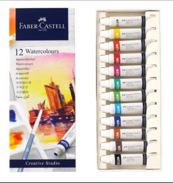 Picture of Faber Castell Water Colour - Set of 12 (9ml)
