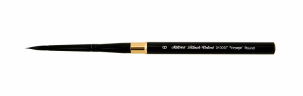 Picture of Silver Brush Travel Black Velvet Voyage Round (3100ST-6")