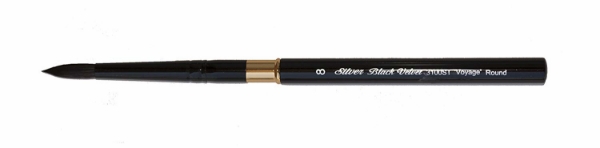 Picture of Silver Brush Travel Black Velvet Voyage Round (3100ST-8")
