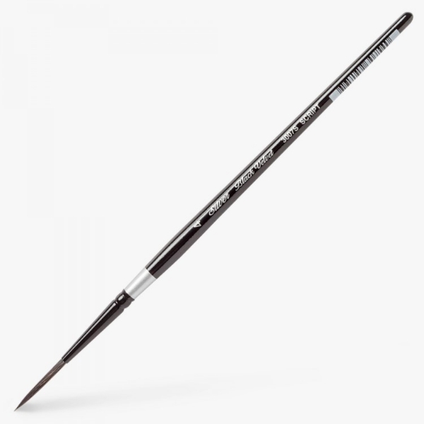 Picture of Silver Brush Black Velvet Script Liner (3007S-4")