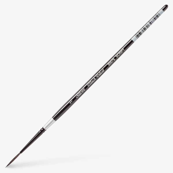 Picture of Silver Brush Black Velvet Script Liner (3007S-1")