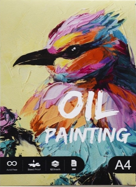Picture of SCHOLAR A4 OIL PAINTING PAD - 300GSM (12SHEETS )