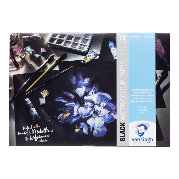 Picture of Royal Talens - Van Gogh Black water colour Pad 360gsm A4 (12sheets)