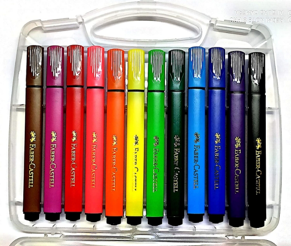 Picture of Faber Castell Jumbo Fibre-Tip- 12  Colour Markers set