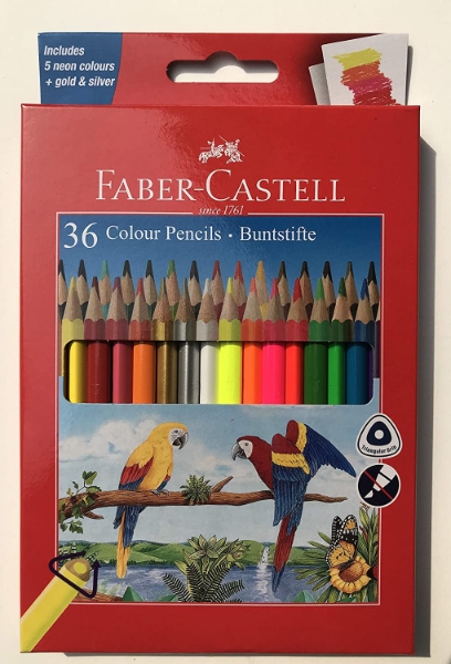 Picture of Faber Castell Buntstifte Colour Pencil - Set of 36