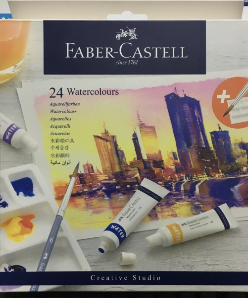 Picture of Faber-Castell Creative Studio Portable Watercolour Palette - 24 Water colours
