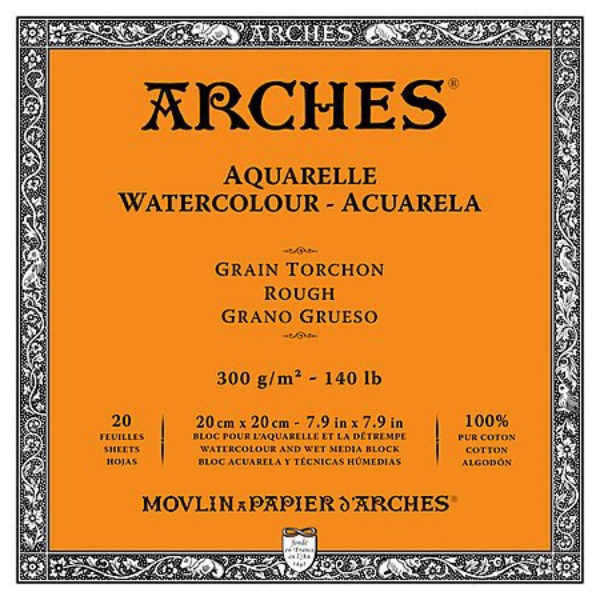 Picture of Arches Watercolor Paper Block Rough - 300gsm (20x26cm)