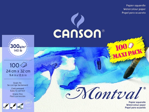 Picture of Canson Montval Maxi Pack 300gsm 100 sheets (A3)