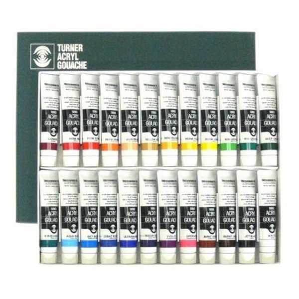 Picture of Turner acrylic gouache 24 color set (20 ml)