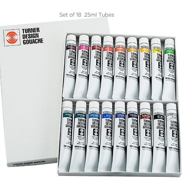 Picture of Turner design gouache 18 color set (25 ml)