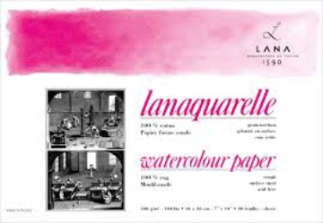 Picture of Lanaquarelle Watercolour Paper Block 20 sheets (Rough Grain) 18*26 cm