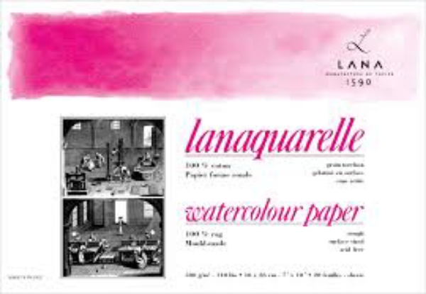 Picture of Lanaquarelle Watercolour Paper Block 20 sheets (Rough Grain) 18*26 cm