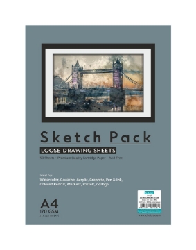 Picture of Scholar Sketch pack Drawing Sheets 170g A4 50sh