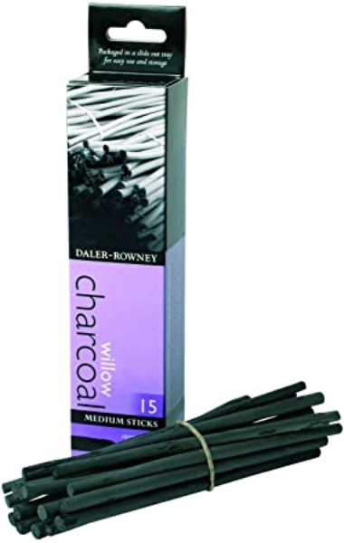 Picture of Daler Rowney Charcoal - Medium (15 Sticks)