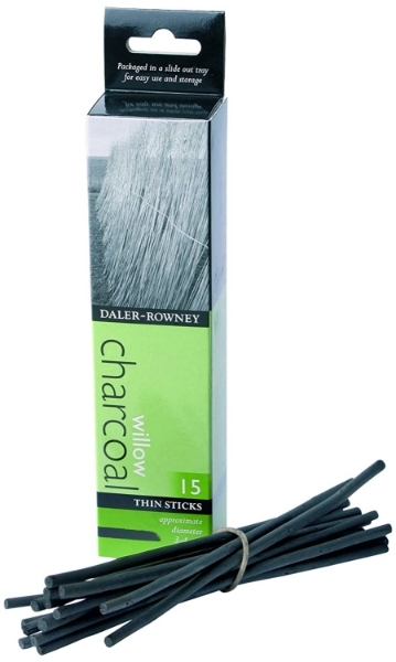 Picture of Daler Rowney Charcoal Willow Thin Set - 10 Sticks (Assorted)