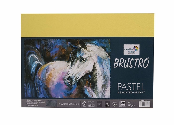 Picture of Brustro Pastel Assorted-Bright Paper 160gsm A4 (20 Sheets)
