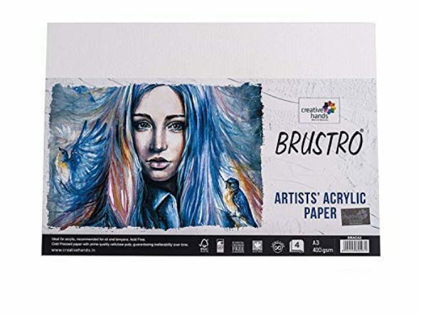 Picture of Brustro Artists Acrylic Paper 400gsm A3 (4 Sheets)