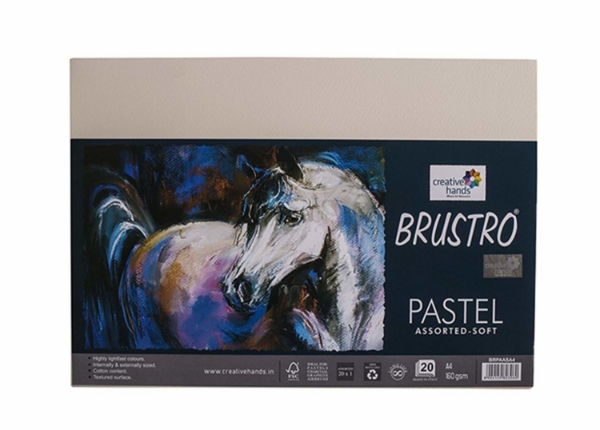 Picture of Brustro Pastel Assorted-Soft Paper 160gsm A4 (20 Sheets)