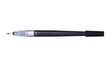 Picture of Pentel Colour Brush Pen- Black - XGFL