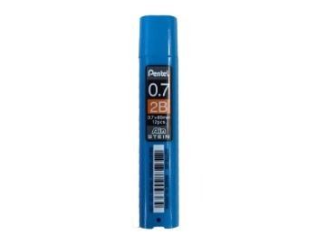 Picture of Pentel Ain Stein 0.7 mm x 60 mm 2B Lead, Pack of 12 pcs (C277S-2B)