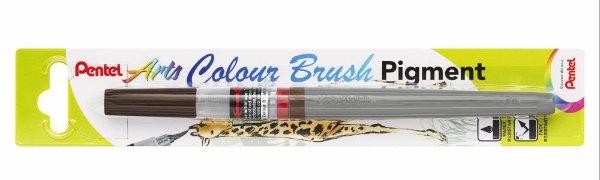 Picture of Pentel Arts Colour Brush Pigment -Sepia
