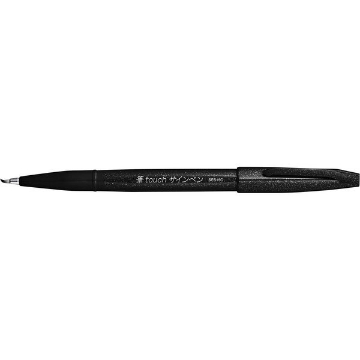 Picture of Pentel SES15C Sign Brush Pen Black