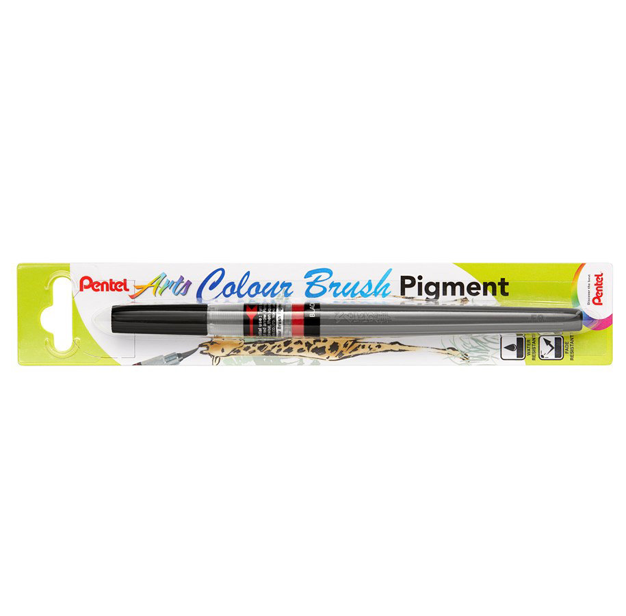 Pentel Arts Colour Brush Pigment Black
